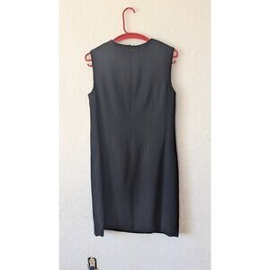 Valerie Stevens Black Sleeveless Career Dress V-Neck LBD‎ - Size 8